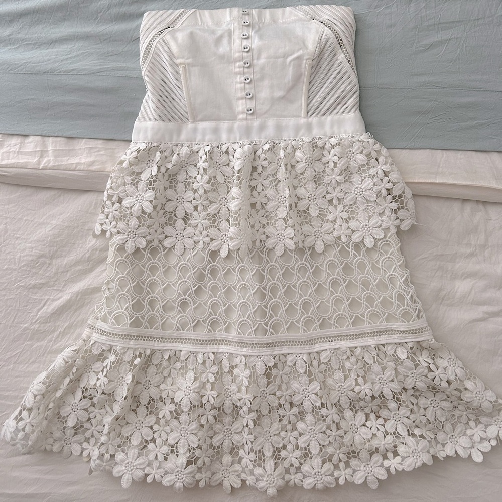 Self-Portrait strapless dress - US size: 10